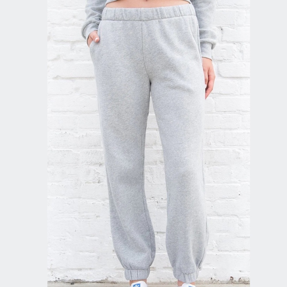 Brandy Melville Grey Rosa Sweatpants